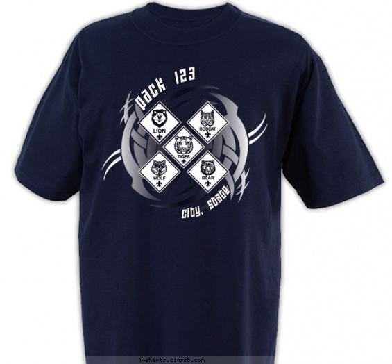 pack t-shirt design with 1 ink color - #SP3731