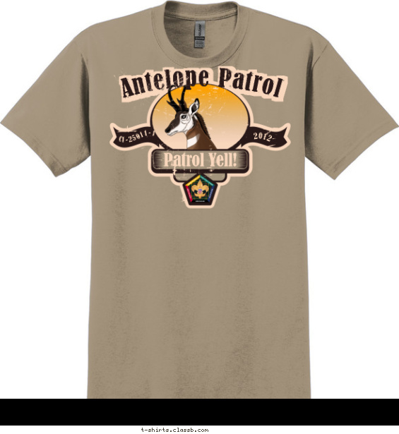 wood-badge-patrol t-shirt design with 6 ink colors - #SP3749