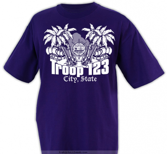 florida-sea-base t-shirt design with 1 ink color - #SP3754