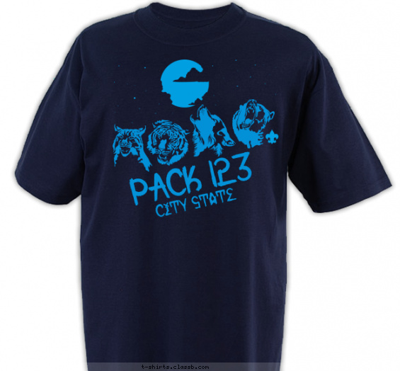 pack t-shirt design with 1 ink color - #SP3781