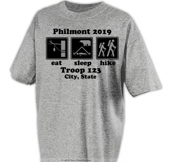 philmont t-shirt design with 1 ink color - #SP3816