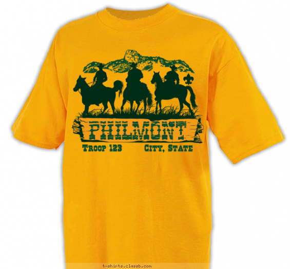 philmont t-shirt design with 1 ink color - #SP3821