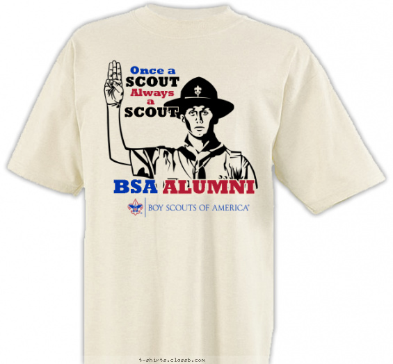 boy-scout-alumni-themed-camp t-shirt design with 3 ink colors - #SP3851