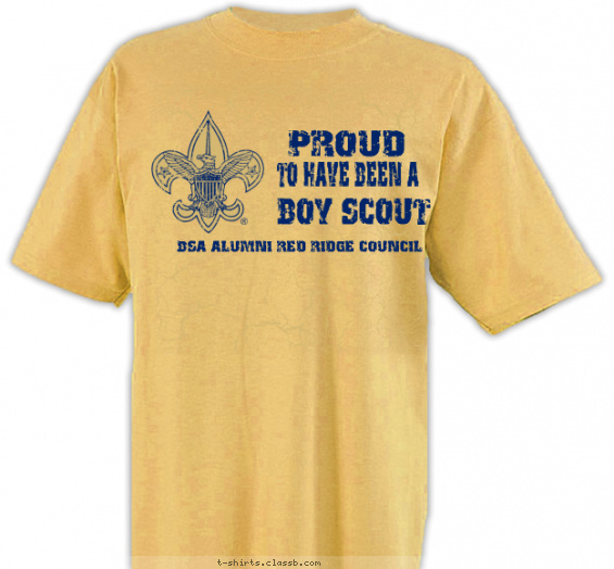 boy-scout-alumni-themed-camp t-shirt design with 1 ink color - #SP3852