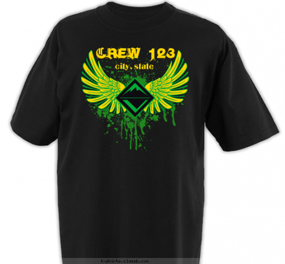 venturing-crew t-shirt design with 3 ink colors - #SP3893
