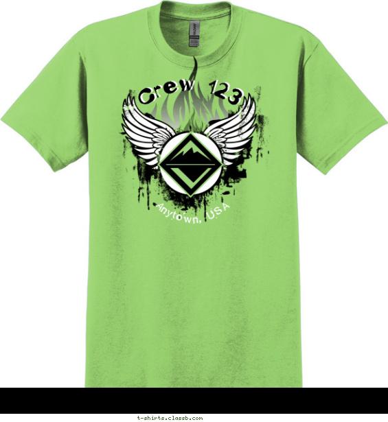 venturing-crew t-shirt design with 2 ink colors - #SP3896