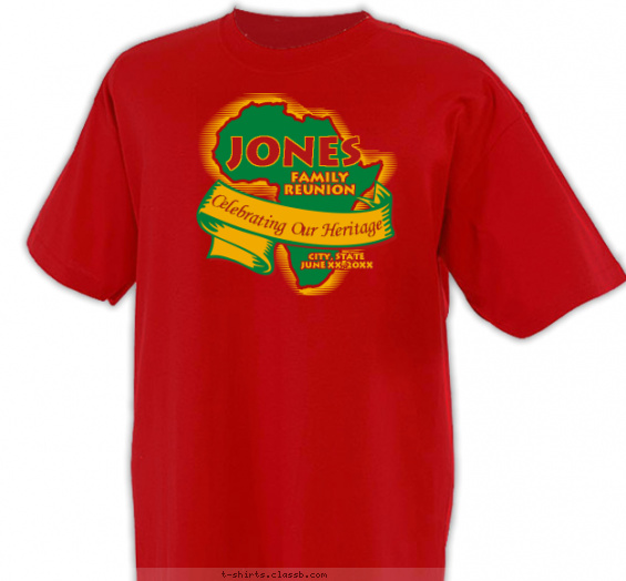 family-reunion t-shirt design with 2 ink colors - #SP416