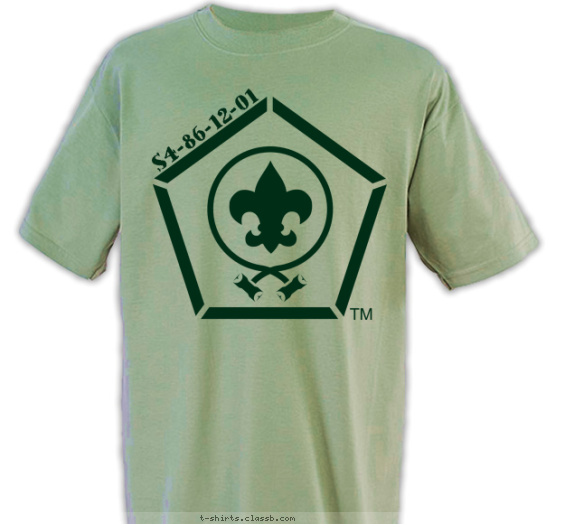 wood-badge-course t-shirt design with 1 ink color - #SP4179