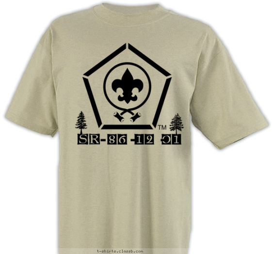 wood-badge-course t-shirt design with 1 ink color - #SP4183