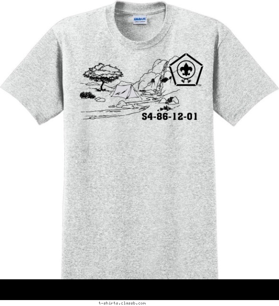 wood-badge-course t-shirt design with 1 ink color - #SP4184