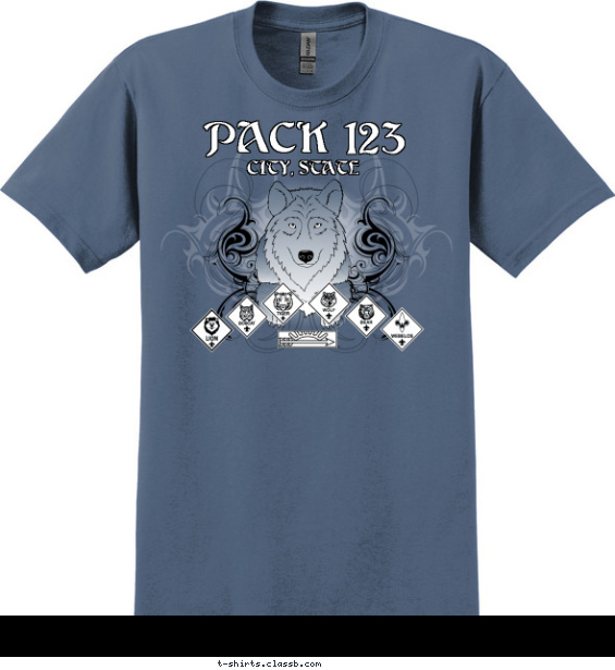 pack t-shirt design with 2 ink colors - #SP4200