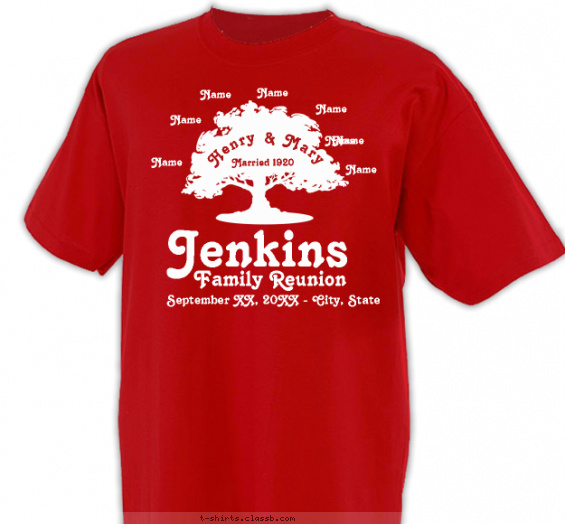family-reunion t-shirt design with 1 ink color - #SP421