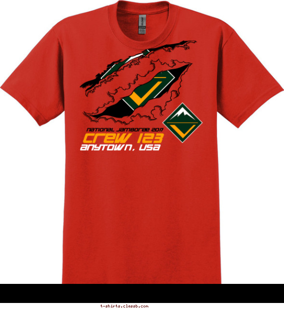 national-jamboree t-shirt design with 4 ink colors - #SP4220