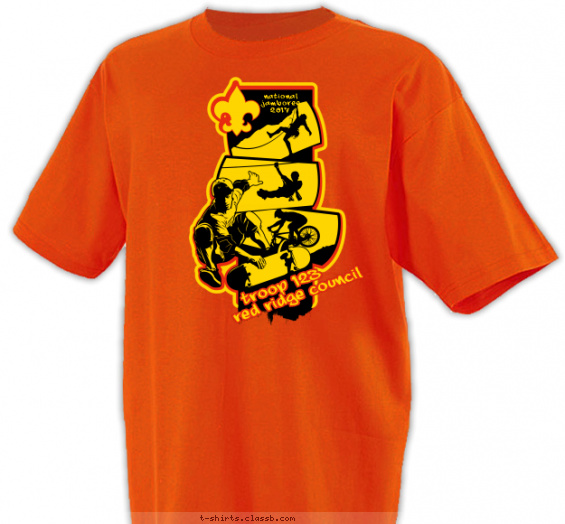 national-jamboree t-shirt design with 2 ink colors - #SP4232