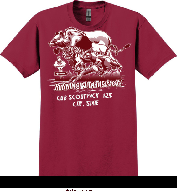 pack t-shirt design with 1 ink color - #SP4262