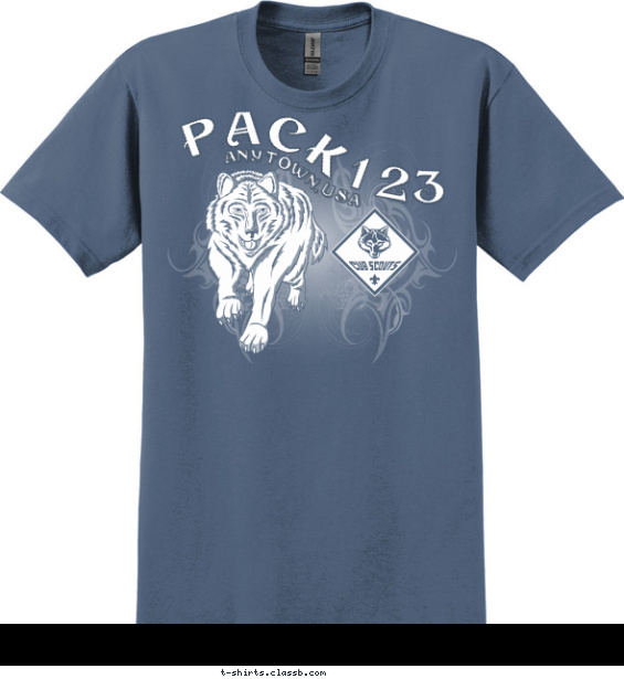 pack t-shirt design with 1 ink color - #SP4302