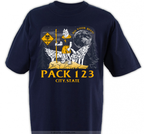 pack t-shirt design with 2 ink colors - #SP4306