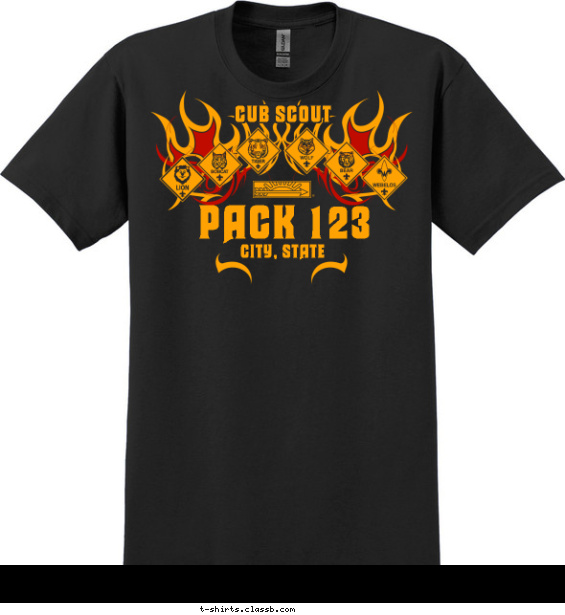 pack t-shirt design with 2 ink colors - #SP4312