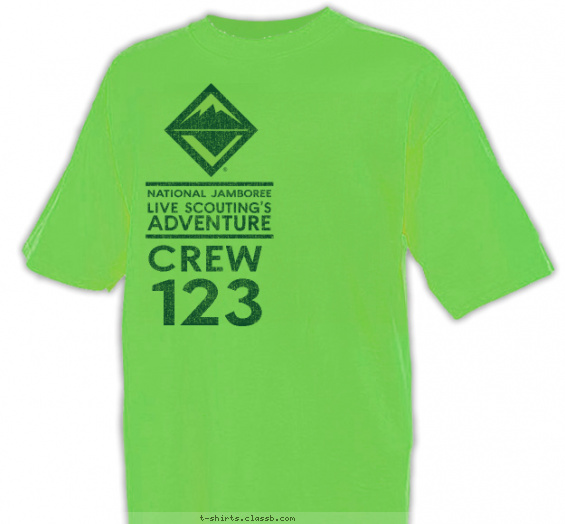 national-jamboree t-shirt design with 1 ink color - #SP4322