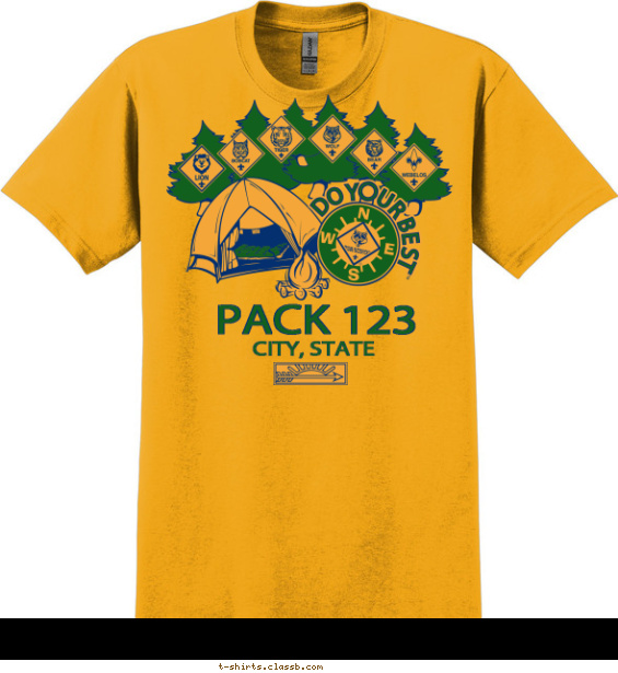 pack t-shirt design with 2 ink colors - #SP4355