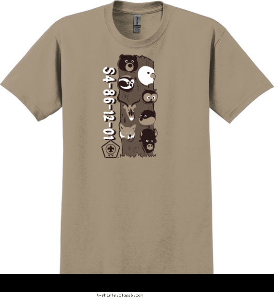 wood-badge-course t-shirt design with 2 ink colors - #SP4382