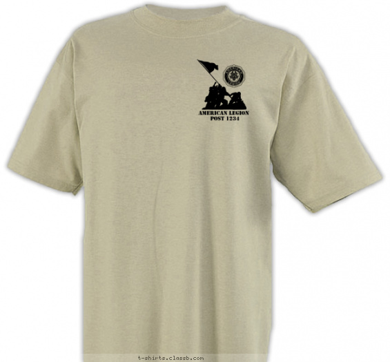 legion t-shirt design with 1 ink color - #SP4445