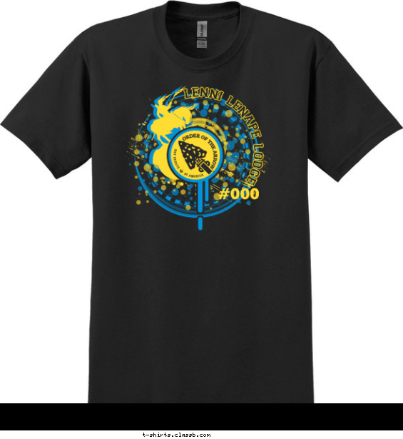 order-of-the-arrow t-shirt design with 2 ink colors - #SP4502