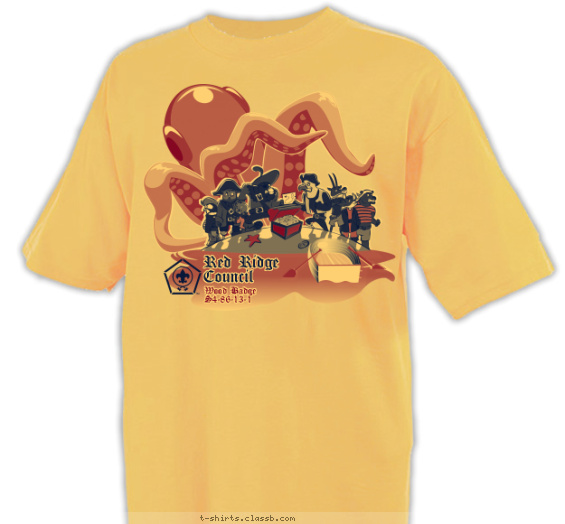 wood-badge-course t-shirt design with 2 ink colors - #SP4512