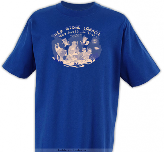 wood-badge-course t-shirt design with 1 ink color - #SP4514