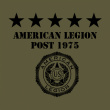 American Legion 5 Star with Emblem