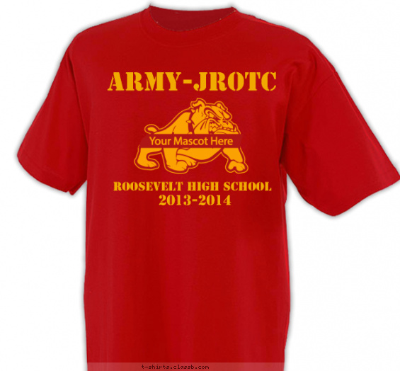 jrotc t-shirt design with 1 ink color - #SP4602