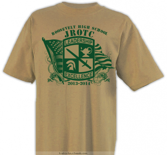 jrotc t-shirt design with 1 ink color - #SP4603
