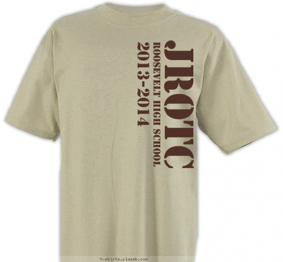 jrotc t-shirt design with 1 ink color - #SP4604