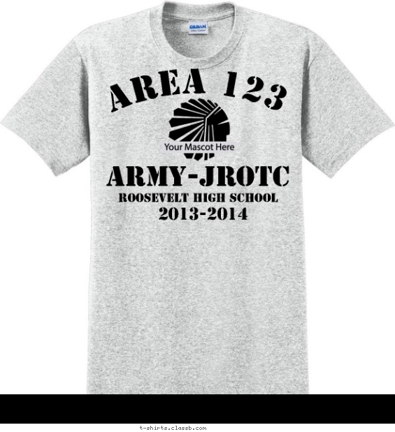 jrotc t-shirt design with 1 ink color - #SP4605