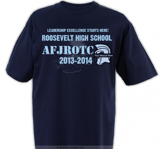 jrotc t-shirt design with 1 ink color - #SP4606