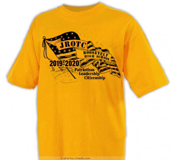 jrotc t-shirt design with 1 ink color - #SP4607