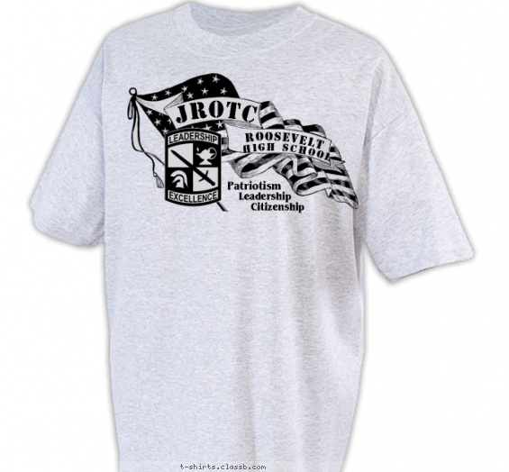 jrotc t-shirt design with 1 ink color - #SP4608