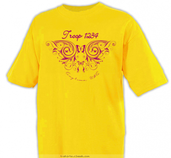 troops-girls t-shirt design with 1 ink color - #SP4641