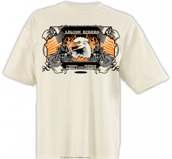 legion-riders t-shirt design with 3 ink colors - #SP4740