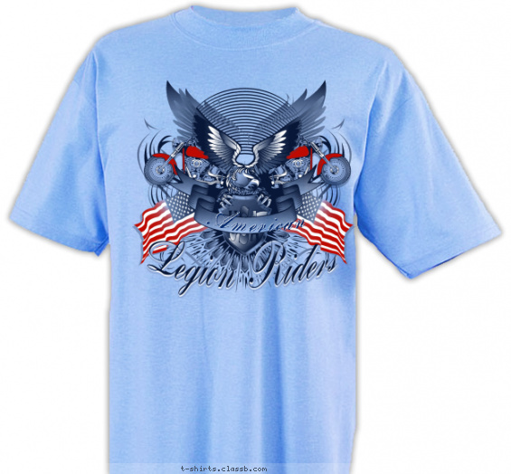 legion-riders t-shirt design with 3 ink colors - #SP4741