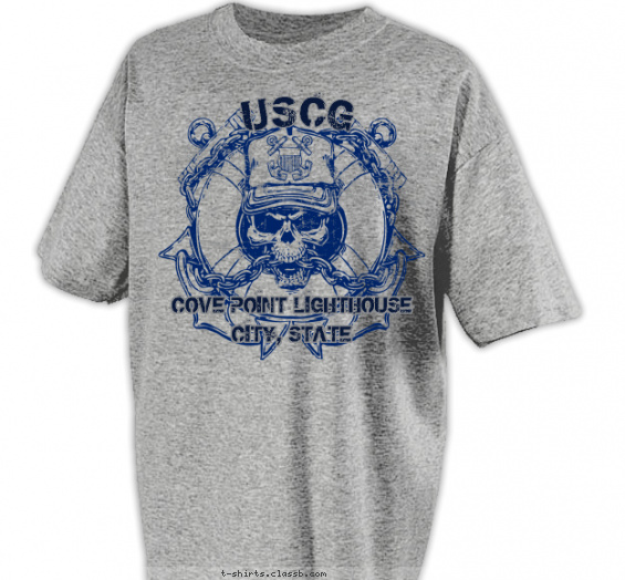 coast-guard t-shirt design with 1 ink color - #SP4764