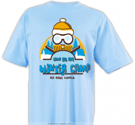 boy-scout-winter-themed-camp t-shirt design with 4 ink colors - #SP4820