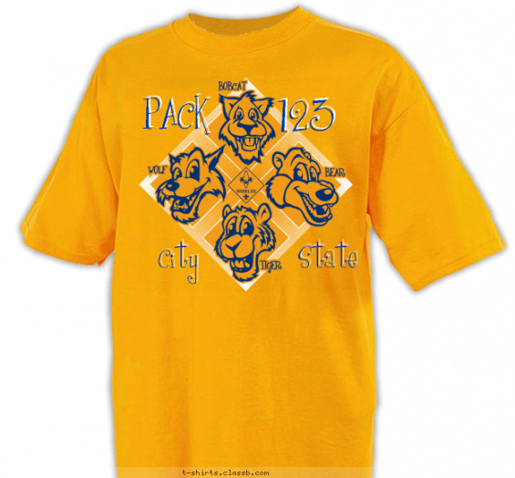 pack t-shirt design with 2 ink colors - #SP491