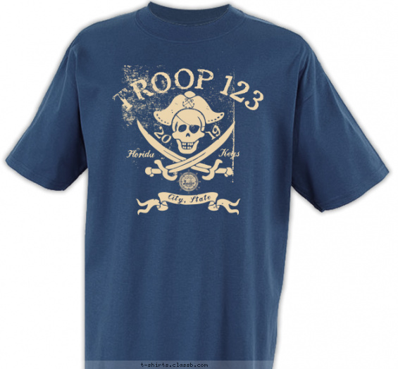florida-sea-base t-shirt design with 1 ink color - #SP4911