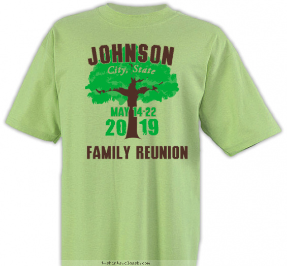 reunion t-shirt design with 2 ink colors - #SP4969