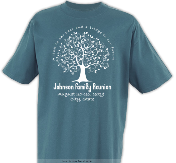 family-reunion t-shirt design with 1 ink color - #SP4975