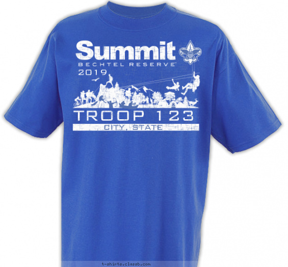 summit-bechtel t-shirt design with 1 ink color - #SP5145
