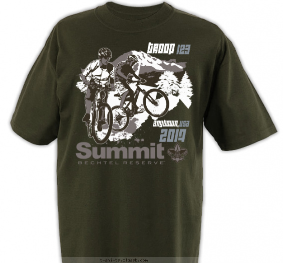 summit-bechtel t-shirt design with 2 ink colors - #SP5147