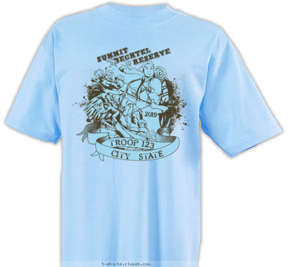 summit-bechtel t-shirt design with 1 ink color - #SP5149