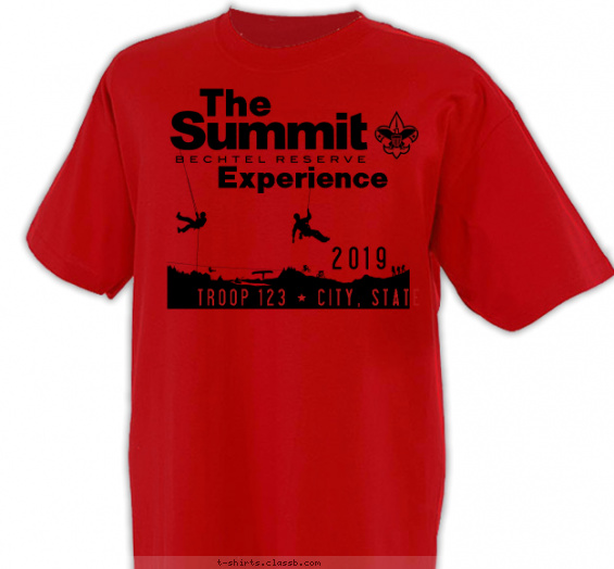 summit-bechtel t-shirt design with 1 ink color - #SP5156